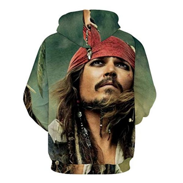 Pirates of The Caribbean Hoodies - Johnny Depp Unique Design Unisex Adult Hoodies Sweatshirt with Pockets