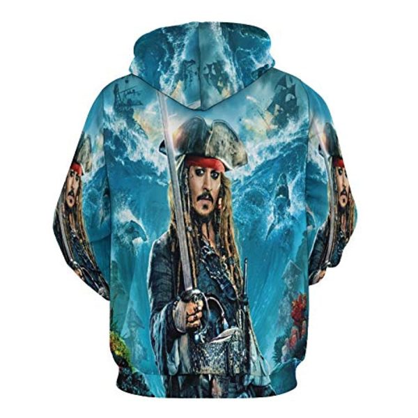 Pirates of The Caribbean Hoodies - Johnny Depp Unique Design Unisex Adult Hoodies Sweatshirt with Pockets