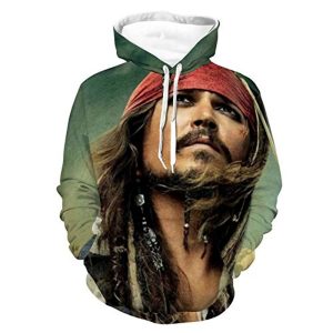 Pirates of The Caribbean Hoodies - Johnny Depp Unique Design Unisex Adult Hoodies Sweatshirt with Pockets