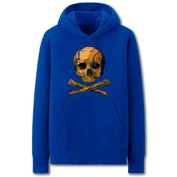 Pirates of the Caribbean Hoodies - Solid Color Pirates of the Caribbean Skull Fleece Hoodie