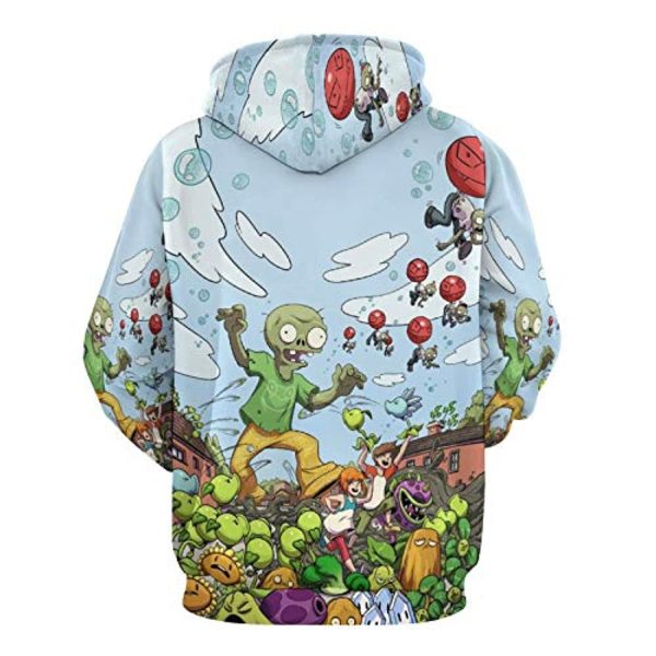 Plants vs Zombies Hoodies - 3D Print Pullover Gaming Hoodie