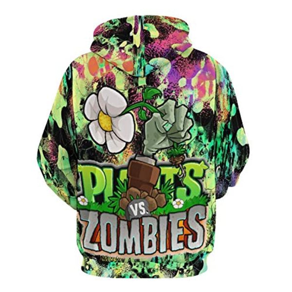 Plants vs Zombies Hoodies - 3D Print Pullover Gaming Hoodie