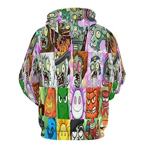 Plants vs Zombies Hoodies - 3D Print Pullover Gaming Hoodie
