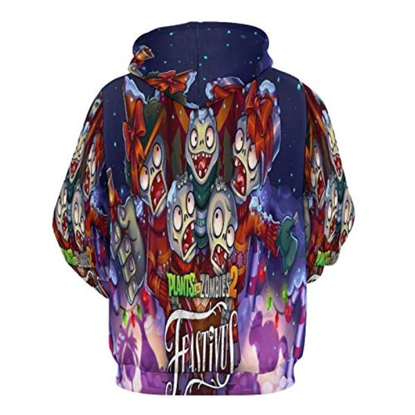 Plants vs Zombies Hoodies - 3D Print Pullover Gaming Hoodie