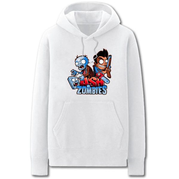 Plants vs. Zombies Hoodies - Solid Color Plants vs. Zombies Cartoon Style Fleece Hoodie