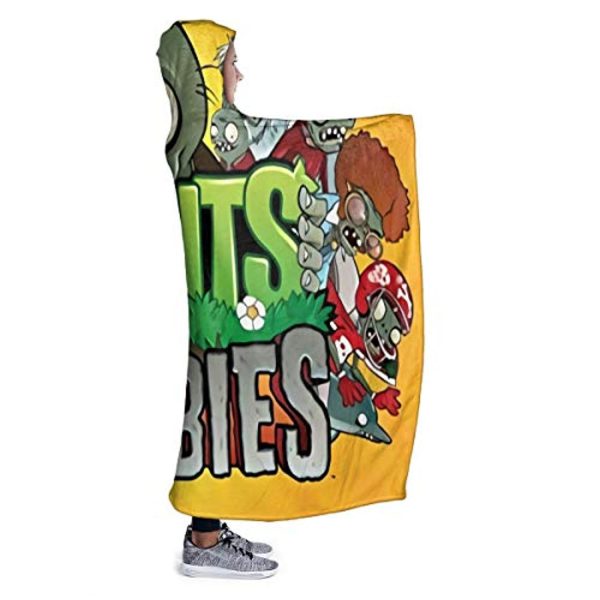 Plants Vs. Zombies Hooed Blankets - 3D Print Wearable Blanket Hoodie