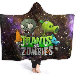 Plants Vs. Zombies Hooed Blankets - 3D Print Wearable Blanket Hoodie