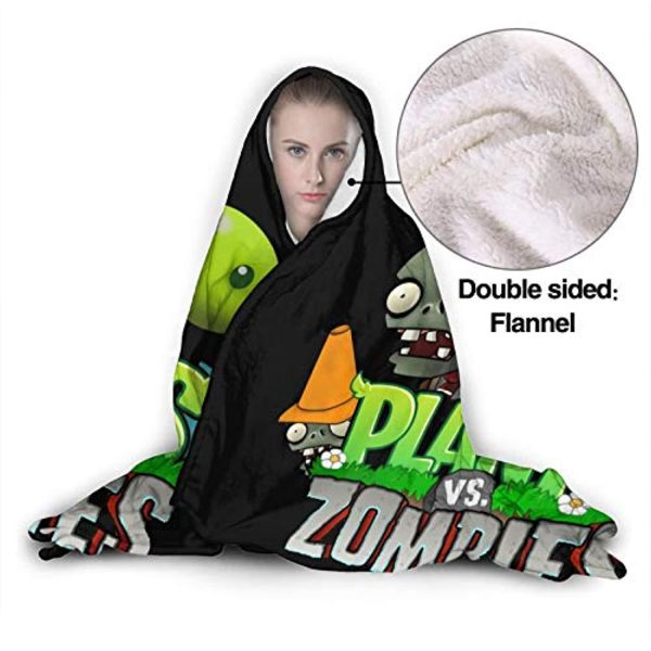 Plants Vs. Zombies Hooed Blankets - 3D Print Wearable Blanket Hoodie