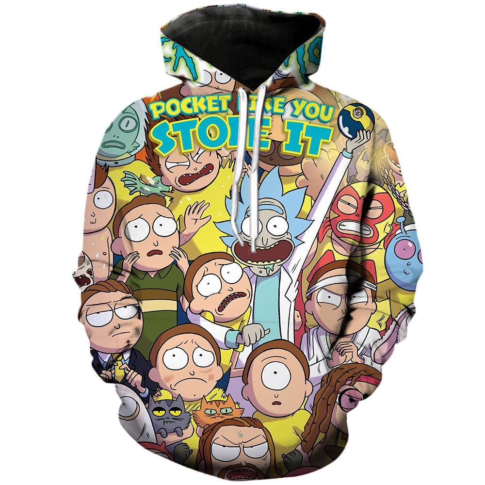 Pocket Ricks | Rick And Morty 3D Printed Unisex Hoodies - Anime Hoodie Shop
