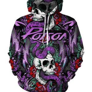 Poison Hoodies - Pullover Purple Hoodie