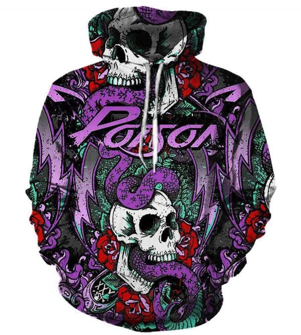 Poison Hoodies - Pullover Purple Hoodie