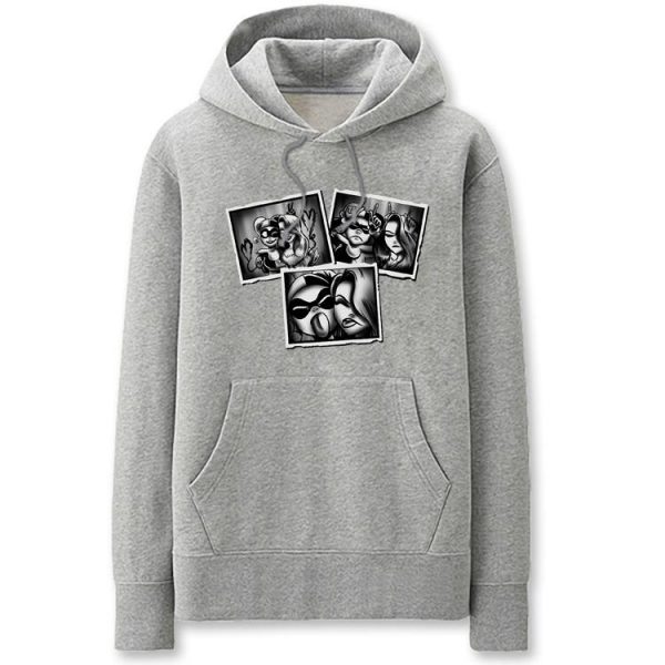 Poison Ivy Hoodies - Solid Color Poison Ivy Cartoon Style Funny Fleece Hoodie