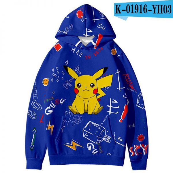 Pokemon 3D Print Design Hoodies - Anime Hooded Sweatshirts