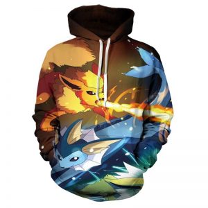 Pokemon 3D Printed Hoodies - Fashion Sweatshirts