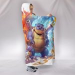 Pokemon Blastoise And Venusaur Hooded Blanket - Charizard Bigger Guy Blanket