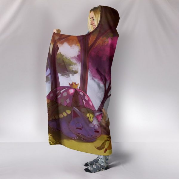 Pokemon Exeggutor Hooded Blanket - Red Blanket