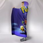 Pokemon Hooded Blanket - Group Picture Blue Blanket