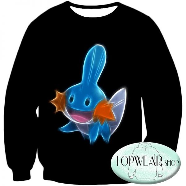 Pokemon Hoodies - Cute Pokemon Mudkip Zip Up Hoodie