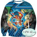 Pokemon Hoodies - Flame Pokemon Infernape Hoodie