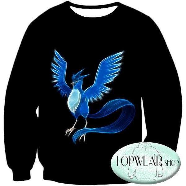 Pokemon Hoodies - Flying Mystic Ice Type Pokemon Articuno Zip Up Hoodie