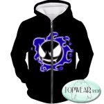 Pokemon Hoodies - Ghastly Ghost Type Pokemon Zip Up Hoodie