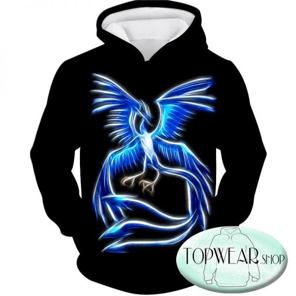 Pokemon Hoodies - Mysitic Pokemon Articuno Zip Up Hoodie