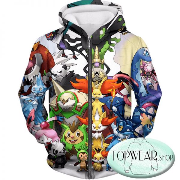 Pokemon Hoodies - Pokemon X and Y Series All in One Hoodie