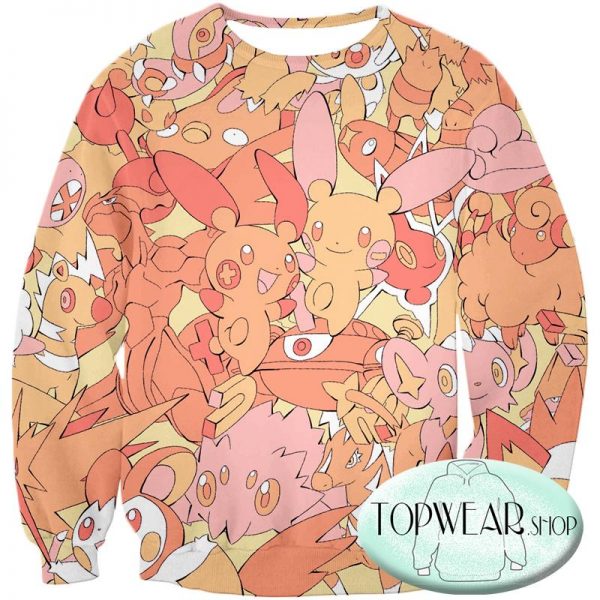 Pokemon Hoodies - Super Cute Thunder Type Pokemons Hoodie