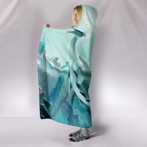 Pokemon Lugia Hooded Blanket - Blue Blanket