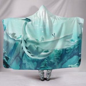 Pokemon Lugia Hooded Blanket - Dragon Blue Blanket