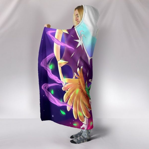 Pokemon Lunala Hooded Blanket - Purple Blanket