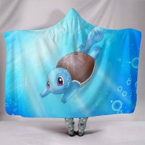 Pokemon Squirtle Hooded Blanket - Baby Turtle Blanket