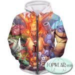 Pokemon Sweatshirts - First Generation Pokemons 3D Sweatshirt