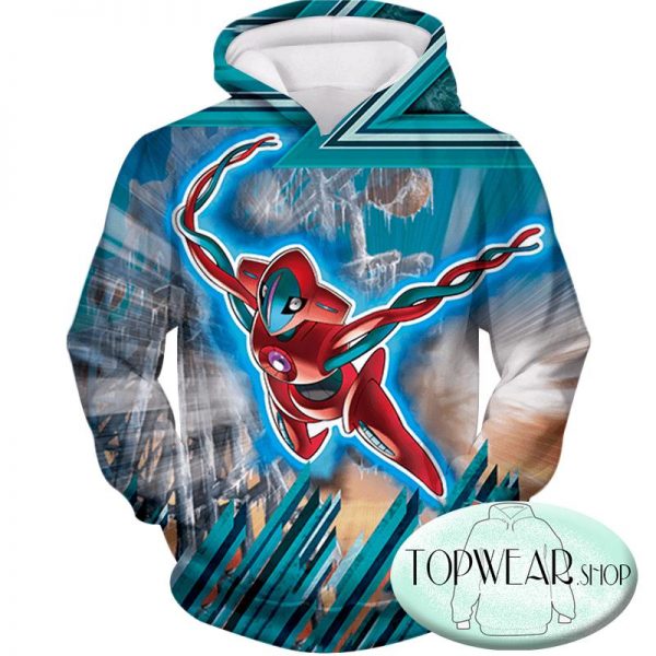 Pokemon Sweatshirts - Mutated Pokemon Deoxys Sweatshirt