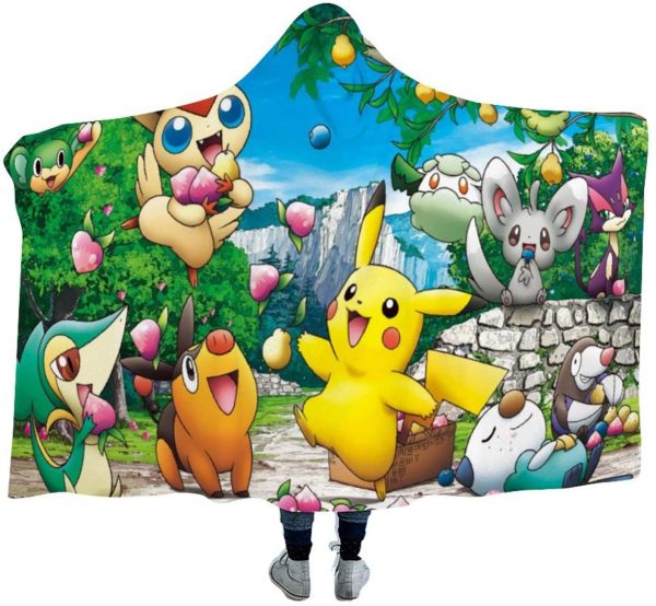 Pokemon Throw Blankets - Winter Hooded Blankets