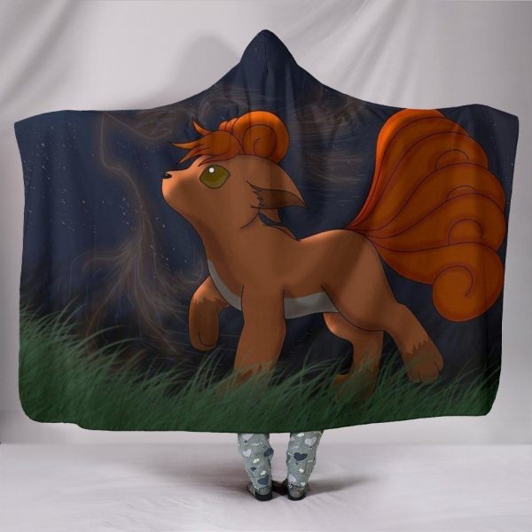 Pokemon Vulpix Hooded Blanket - Cut Yellow Blanket