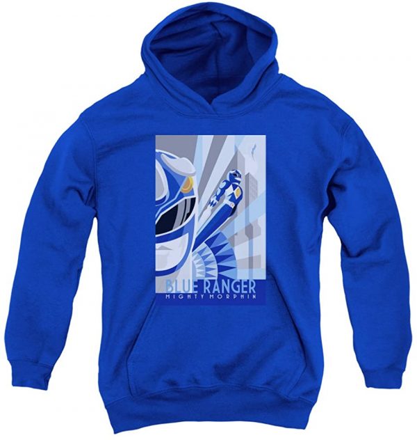 Power Rangers Hoodie - Blue Ranger Deco Pullover Sweatshirts