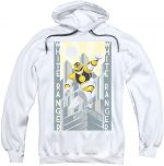 Power Rangers Pullover - Mens White Ranger Deco Hoodie