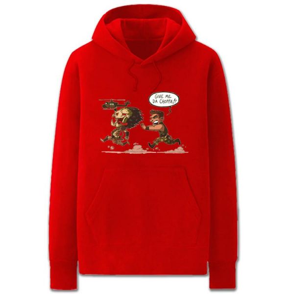 Predator Hoodies - Solid Color Alien Cartoon Style Super Cute Fleece Hoodie