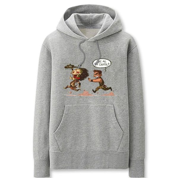 Predator Hoodies - Solid Color Alien Cartoon Style Super Cute Fleece Hoodie