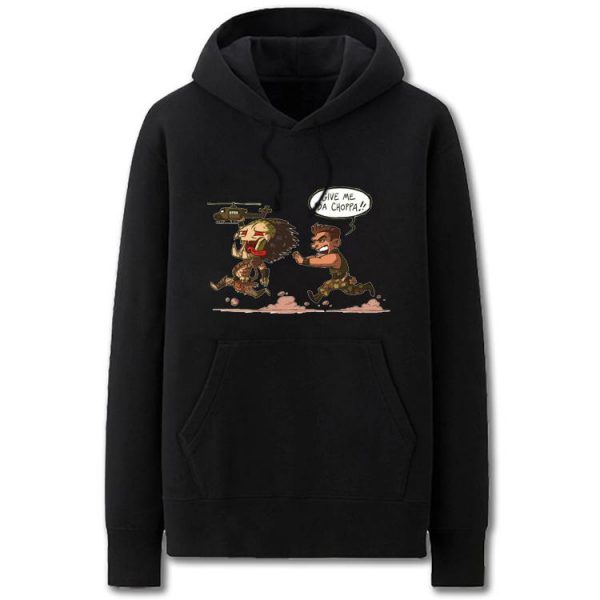 Predator Hoodies - Solid Color Alien Cartoon Style Super Cute Fleece Hoodie
