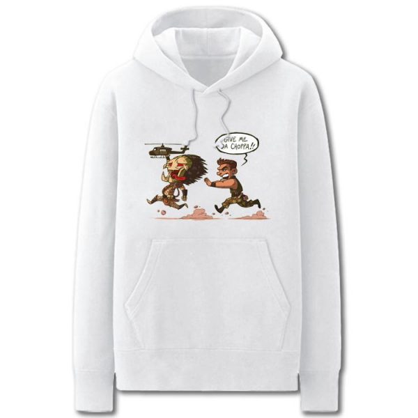 Predator Hoodies - Solid Color Alien Cartoon Style Super Cute Fleece Hoodie