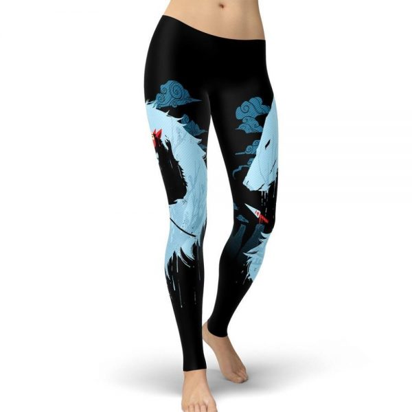Princess Mononoke Parrot Printed Leggings