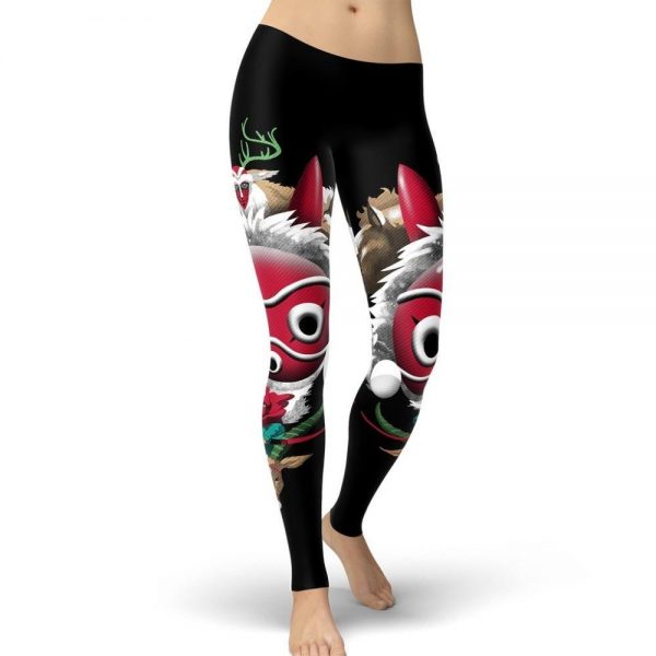 Princess Mononoke Printed Splash Animal Leggings