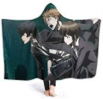 Psycho-pass Fleece Flannel Hooded Blankets - Anime Travel Blankets