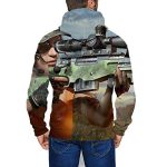 PUBG Hoodies - 3D Print Game Playerunknown's Battlegrounds Holding a Gun Pullover with Pockets