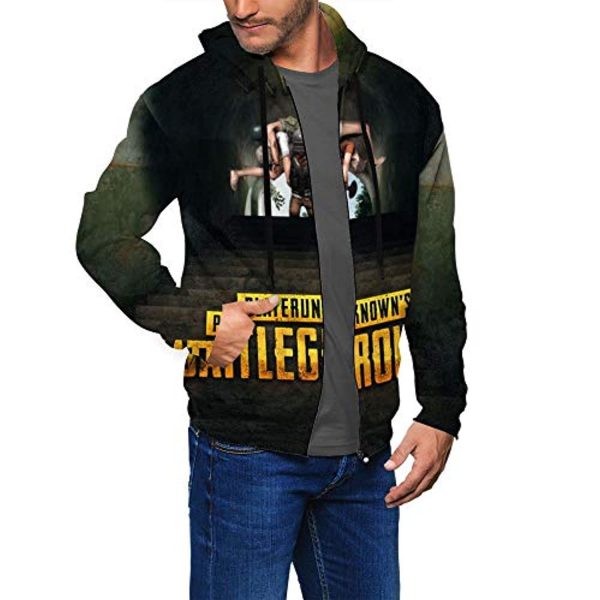 PUBG Hoodies - 3D Print Game Playerunknown's Battlegrounds Pullover with Pockets Indigo