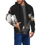 PUBG Hoodies - 3D Print Game Playerunknown's Battlegrounds Pullover with Pockets Black