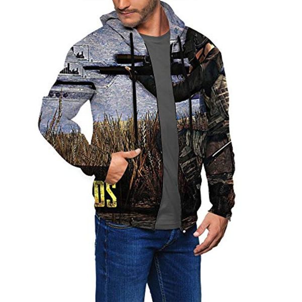 PUBG Hoodies - 3D Print Game Playerunknown's Battlegrounds Pullover with Pockets
