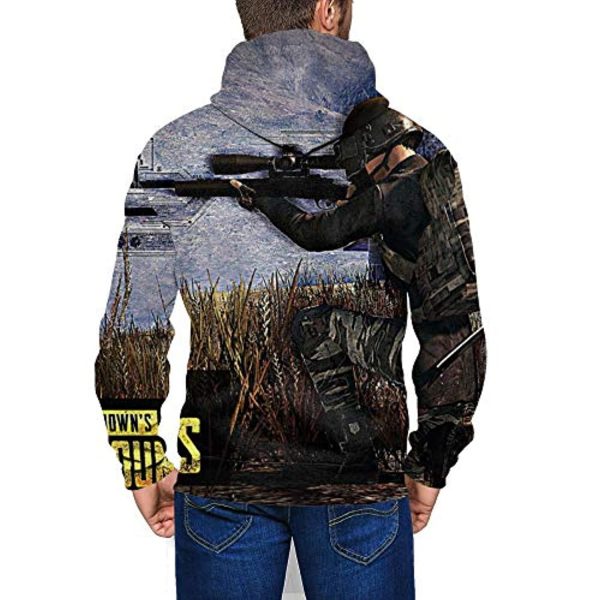 PUBG Hoodies - 3D Print Game Playerunknown's Battlegrounds Pullover with Pockets